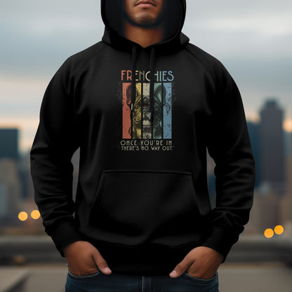 Retro French Bulldog. Classic Unisex Pullover Hoodie | Gildan® 18500