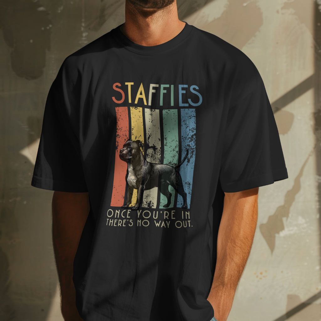 Retro Staffies - Organic In Conversion Oversized T-shirt | SOL'S Boxy