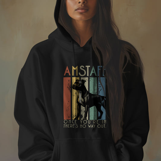 Retro Amstaff. Classic Unisex Pullover Hoodie | Gildan® 18500