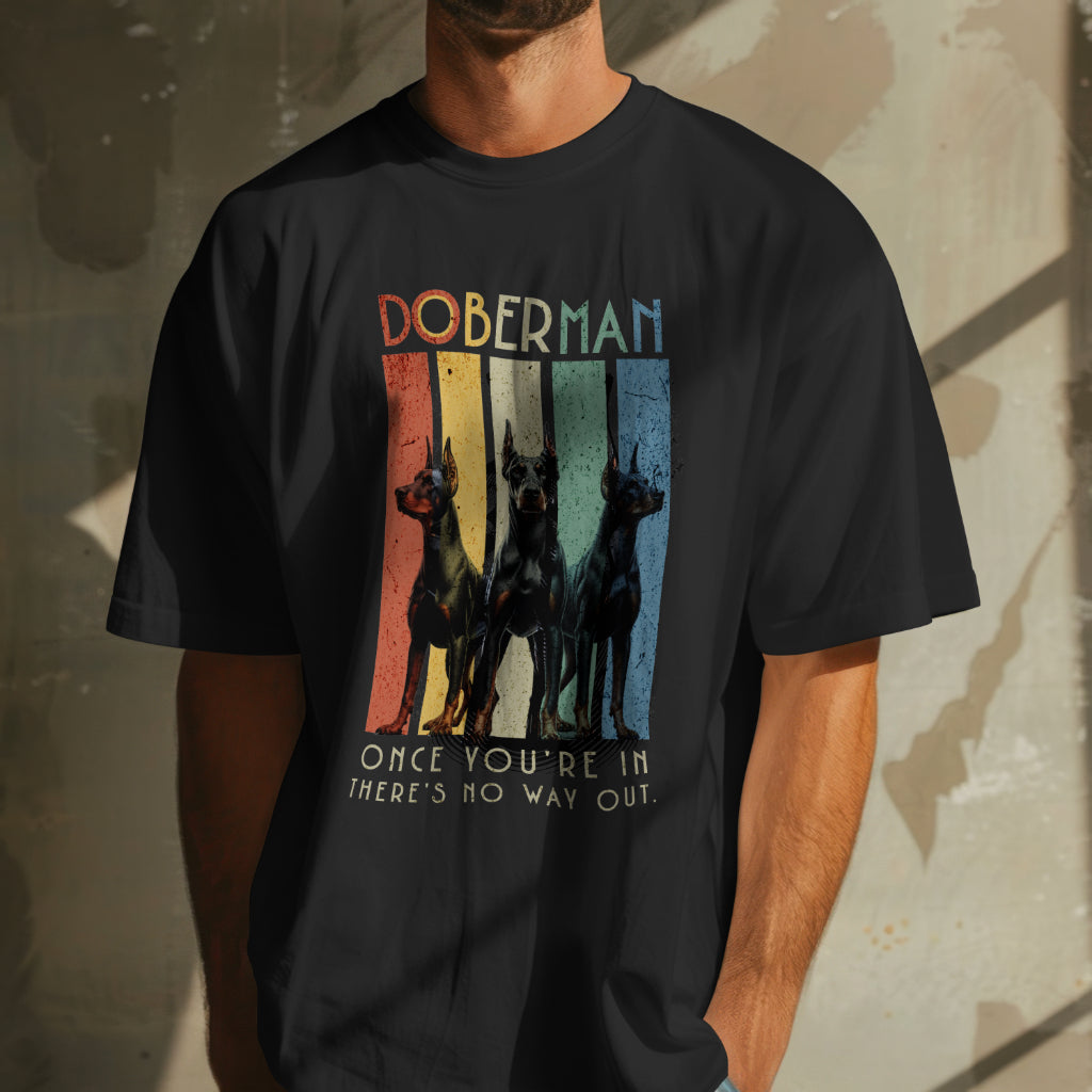 Retro Doberman - Organic In Conversion Women's Oversized T-shirt | SOL'S Boxy Women 03807