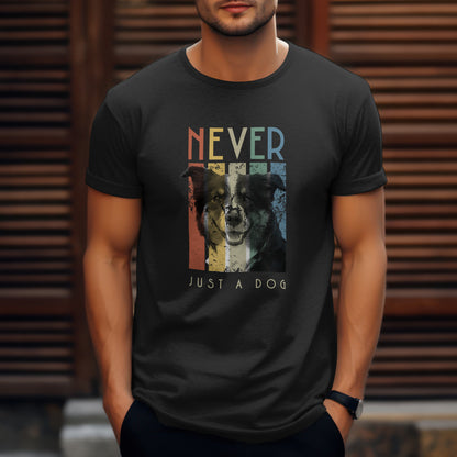 Never Just A Dog - MAS. Premium Womens Crewneck T-shirt | Bella + Canvas 6004