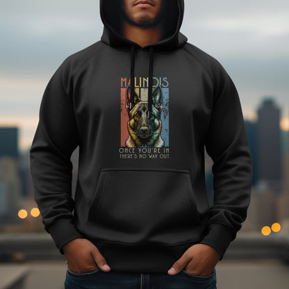 Retro Malinois. Classic Unisex Pullover Hoodie | Gildan® 18500