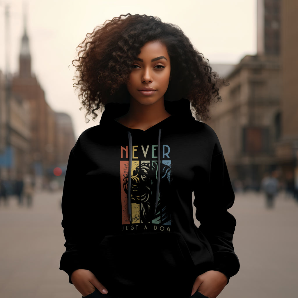 Retro Cane Corso -  Never Just A Dog. Classic Unisex Pullover Hoodie |  - Gildan® 18500