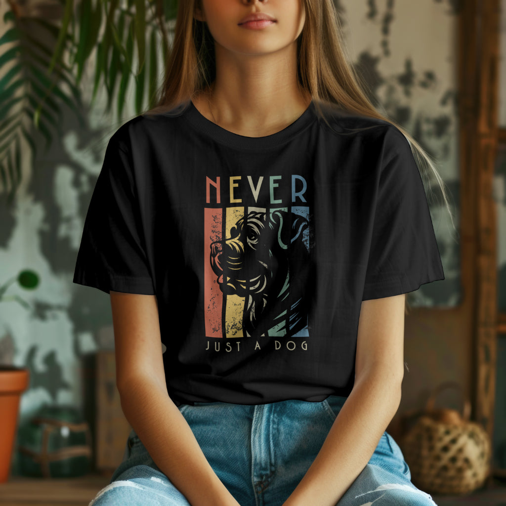 Retro Cane Corso -  Never Just A Dog. Premium Unisex Crewneck T-shirt | Bella + Canvas 3001
