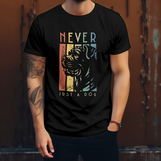 Retro Cane Corso -  Never Just A Dog. Premium Unisex Crewneck T-shirt | Bella + Canvas 3001