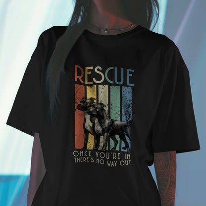 Retro Rescue Staffies. Unisex Oversized T-shirt | SOL'S Legacy 03996