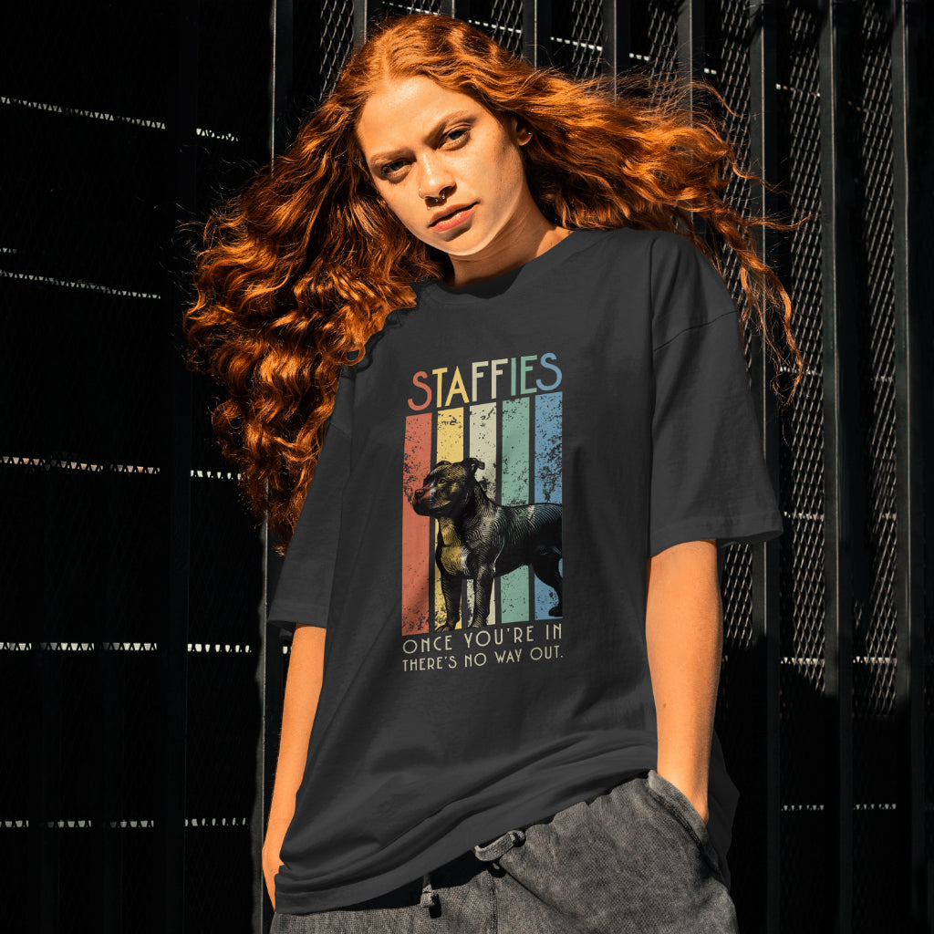 Retro Staffies -  Heavyweight Unisex Crewneck T-shirt | Gildan® 5000