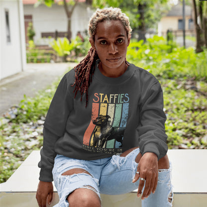 Retro Staffies - Classic Unisex Crewneck Sweatshirt | Gildan® 18000