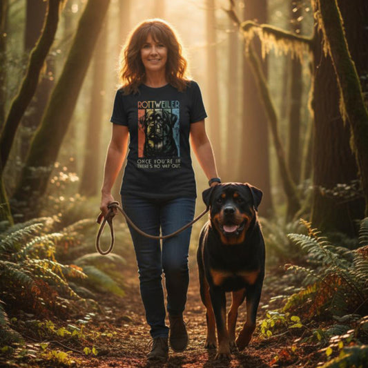 Retro - Rottweiler.  Premium Unisex Crewneck T-shirt | Bella + Canvas 3001