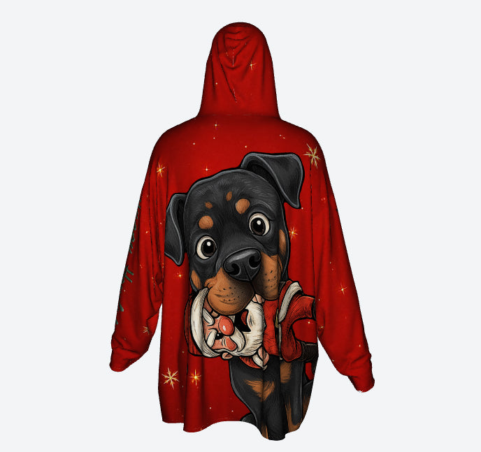 Happy Howlidays - Rottweiler. Cosy Oversized Christmas Hoodie  - Your Personal Cloud of Comfort.