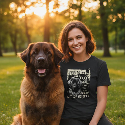 Tell Me It's Just A Dog.. - Leonberger. Premium Unisex Crewneck T-shirt | Bella + Canvas 3001