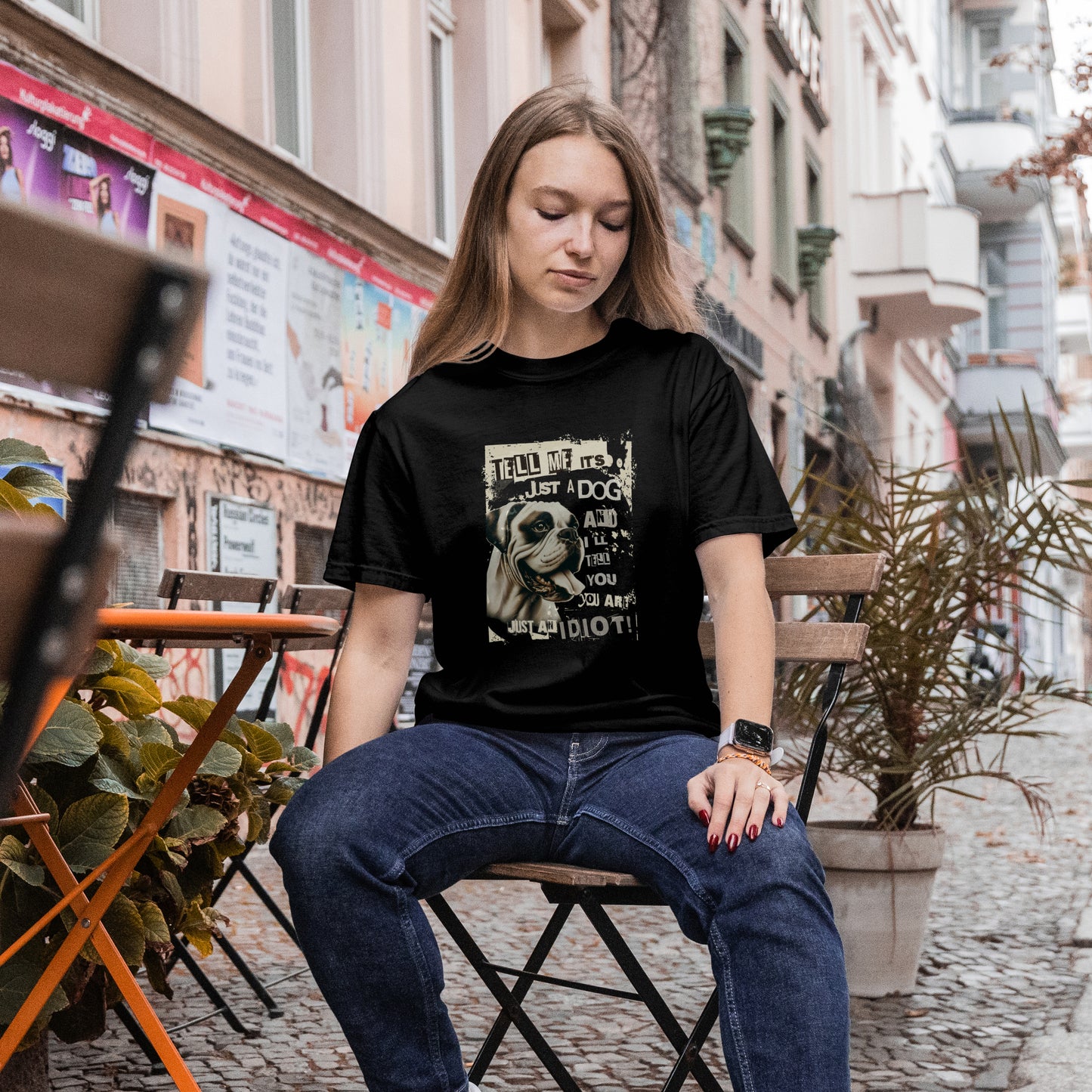 Tell Me It's Just A Dog... -  White Boxer. Unisex Oversized T-shirt | SOL'S Legacy 03996