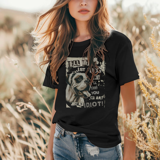 Tell Me It's Just A Dog... - White Boxer. Premium Unisex Crewneck T-shirt | Bella + Canvas 3001