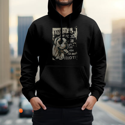 Tell Me It's Just A Dog... - White Boxer.  Classic Unisex Pullover Hoodie | Gildan® 18500