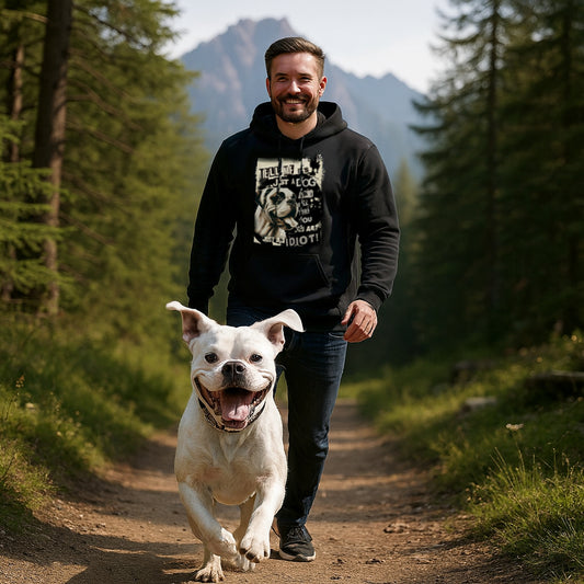 Tell Me It's Just A Dog... - White Boxer.  Classic Unisex Pullover Hoodie | Gildan® 18500