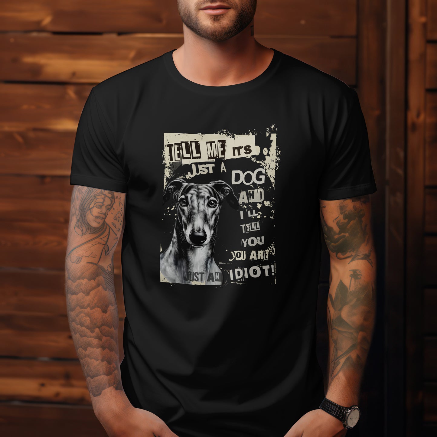 Tell Me It's Just A Dog.. -  Iggy/Greyhound/Whippet/Lurcher.  Heavyweight Unisex Crewneck T-shirt | Gildan® 5000