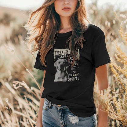 Tell Me It's Just A Dog.. - Yellow  Labrador - Premium Unisex Crewneck T-shirt | Bella + Canvas 3001