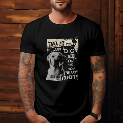 Tell Me It's Just A Dog.. - Yellow  Labrador - Premium Unisex Crewneck T-shirt | Bella + Canvas 3001