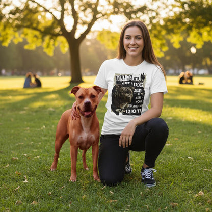 Tell Me It's Just A Dog.. -  Staffie/Bully/Pitmix.  Heavyweight Unisex Crewneck T-shirt | Gildan® 5000