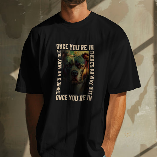 Once You're In... Amstaff/Staffie/Pit - Unisex Oversized T-shirt | SOL'S Legacy 03996