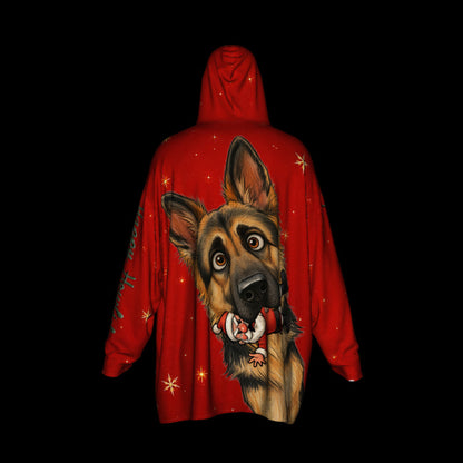 Happy Howlidays - German Shepherd. Cosy Oversized Christmas Hoodie  - Your Personal Cloud of Comfort.