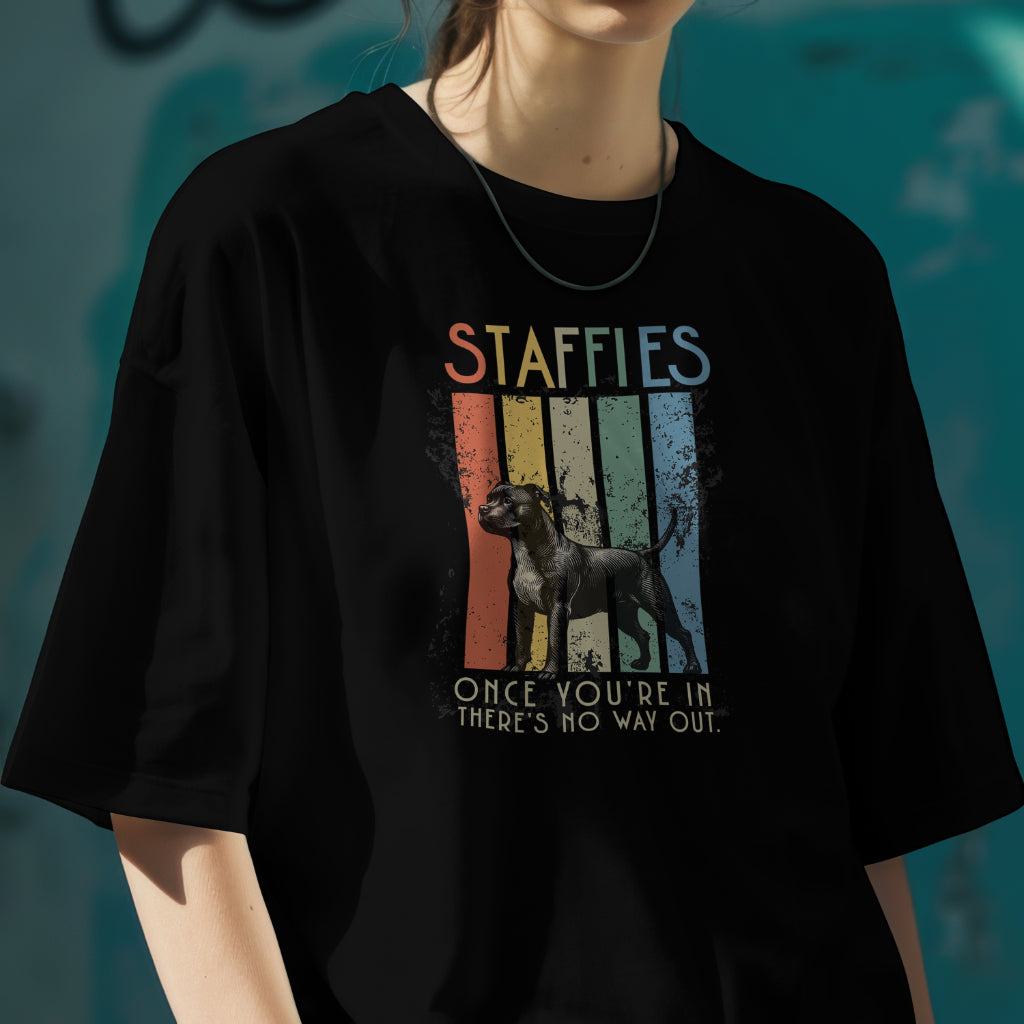 Retro Staffies - Organic In Conversion Oversized T-shirt | SOL'S Boxy